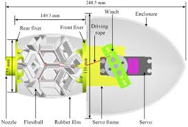 side profile of origami jellyfish robot